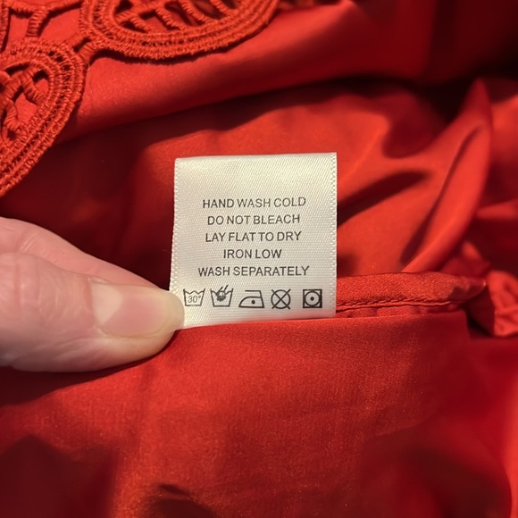 Lovers and Friends Caspian Red Lace Shift Dress - Picture 11 of 11